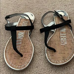 Black/Silver sandals